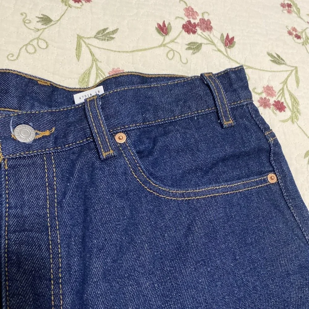 Levi's 517 Blue Jeans Dark Wash Size 38 x 36 Blue Made in USA Boot Cut Vintage